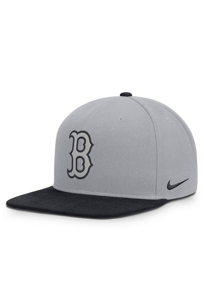 Men's Nike Gray/Navy Boston Red Sox Primetime Pro Dri-FIT Snapback Hat, Alternate, color, Gray
