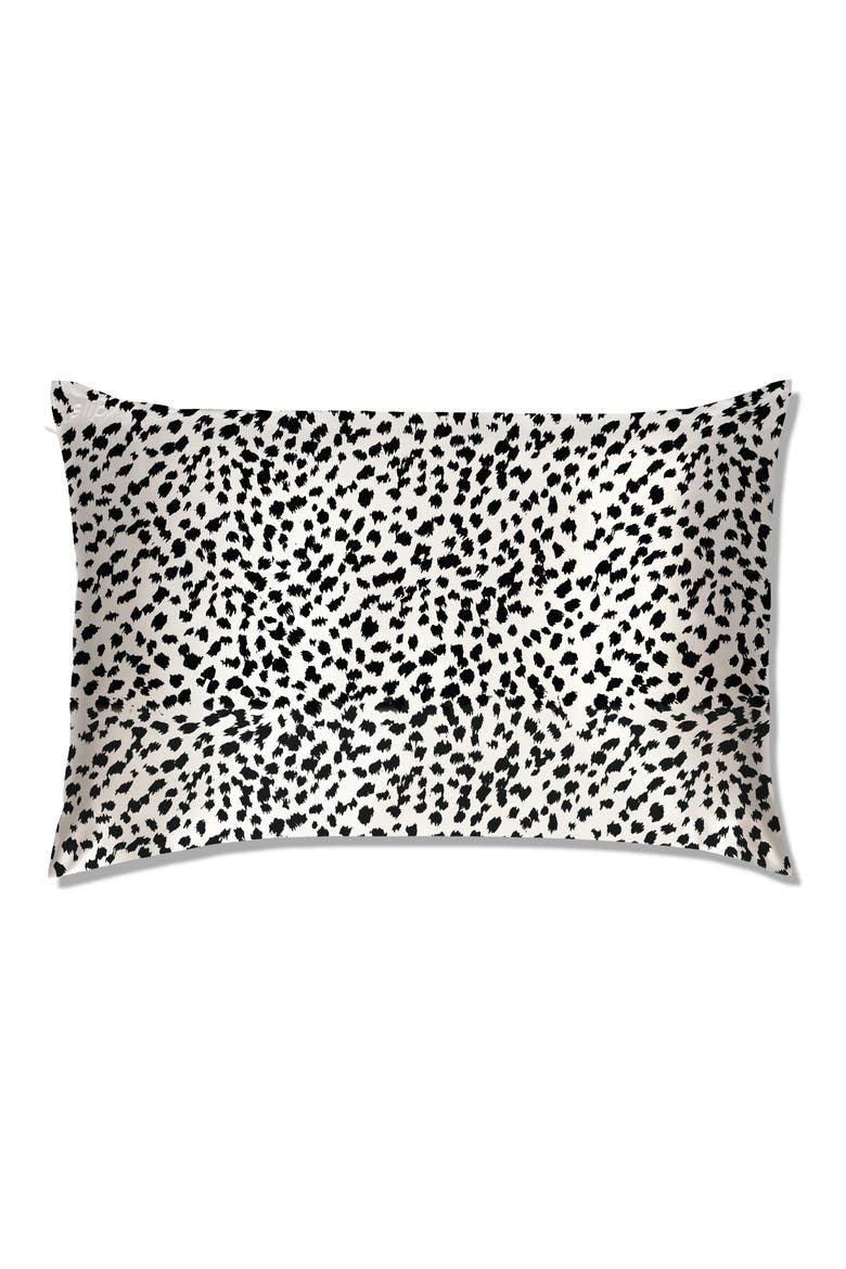 for beauty sleep™ Black & White Leopard Pillowcase (Limited Edition), Main, color, NO COLOR