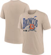 Nike Men's Nike Sand Denver Broncos Rewind Tri-Blend T-Shirt
