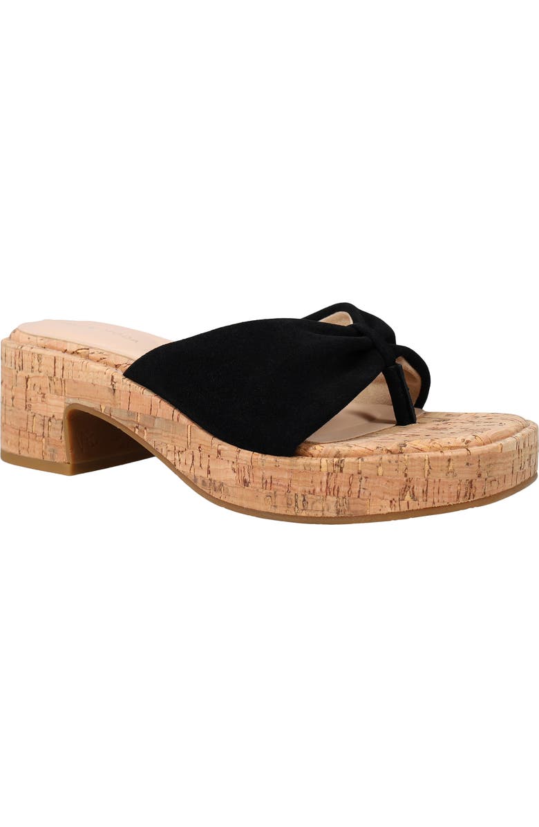 Pelle Moda Bandi Platform Flip Flop, Main, color, Black