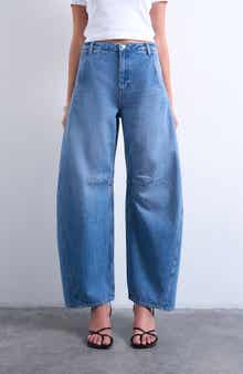 High Waist Barrel Jeans