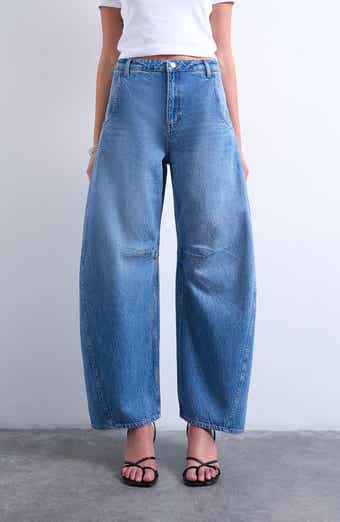 High Waist Barrel Jeans
