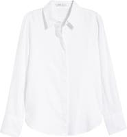 MANGO Samara Linen Button-Up Shirt