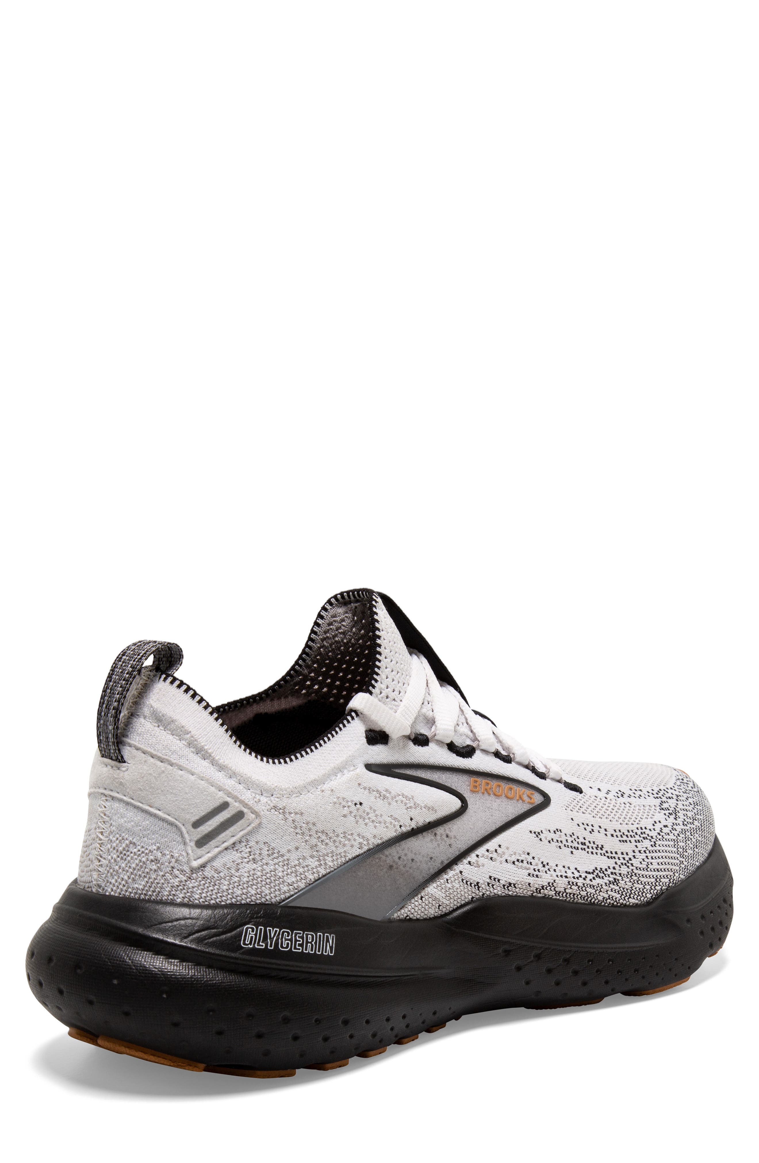 Brooks Glycerin StealthFit 21 Running Shoe, Alternate, color, White/ Grey/ Black