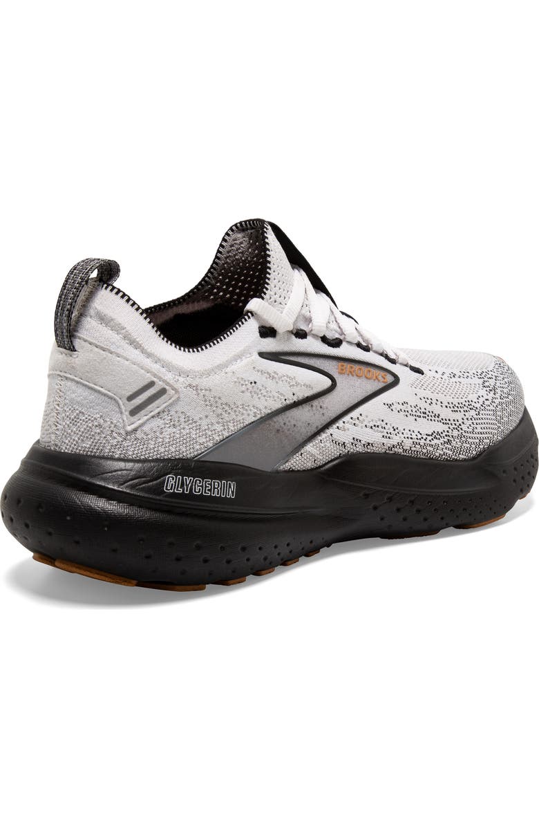 Brooks Glycerin StealthFit 21 Running Shoe, Alternate, color, White/ Grey/ Black