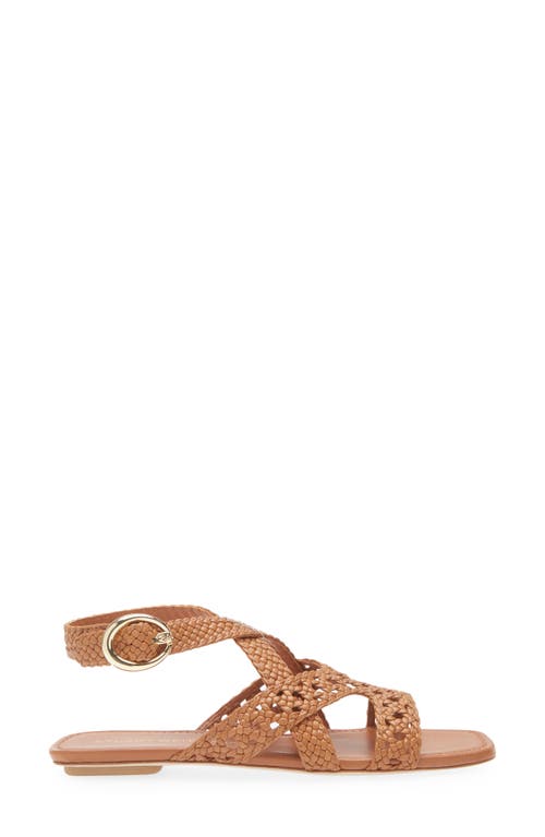 Stuart Weitzman Heel Sandals With Braided Straps And Open Toe In Hazel