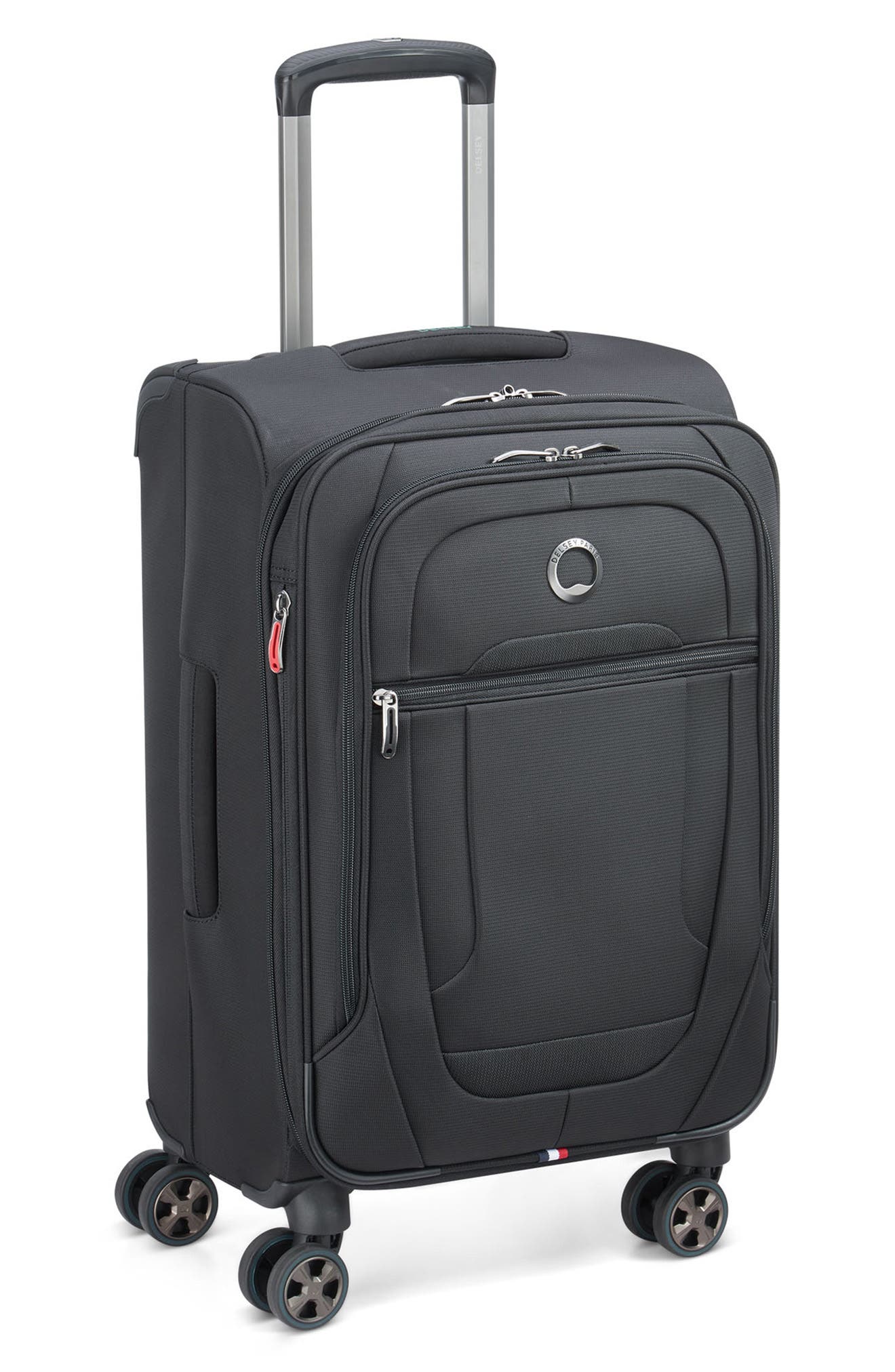 DELSEY Helium DLX Expandable Spinner Carry-On, Alternate, color, Black
