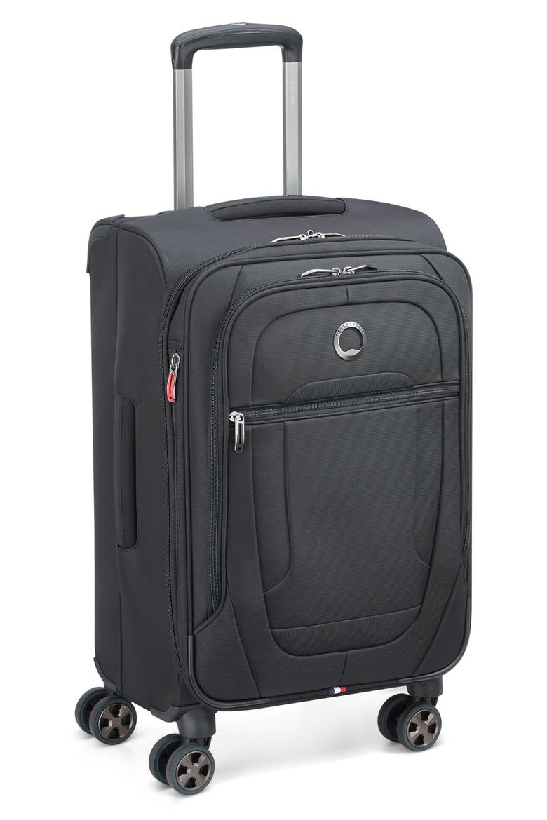 Helium DLX Expandable Spinner Carry-On, Alternate, color, BLACK