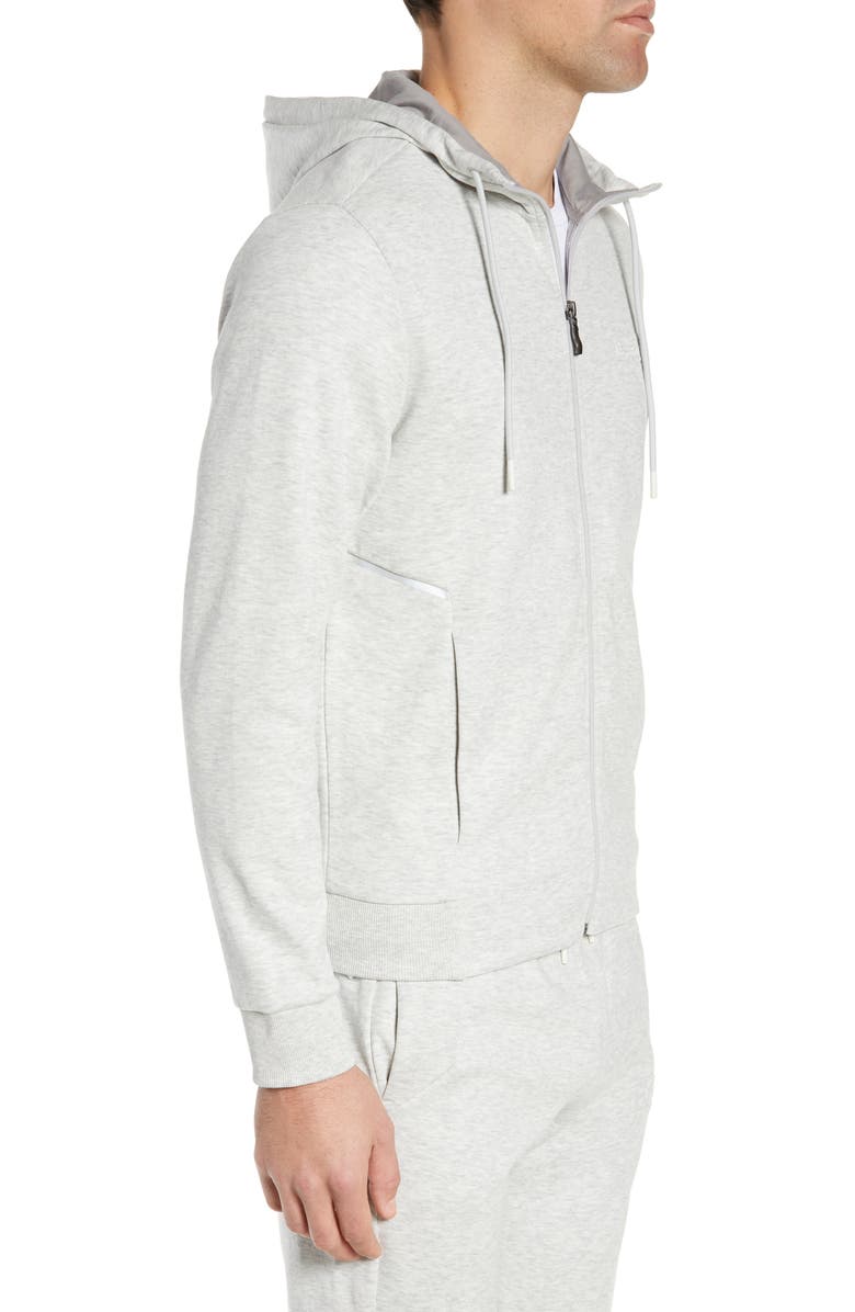 BOSS Saggy Regular Fit Zip Hoodie, Alternate, color, 