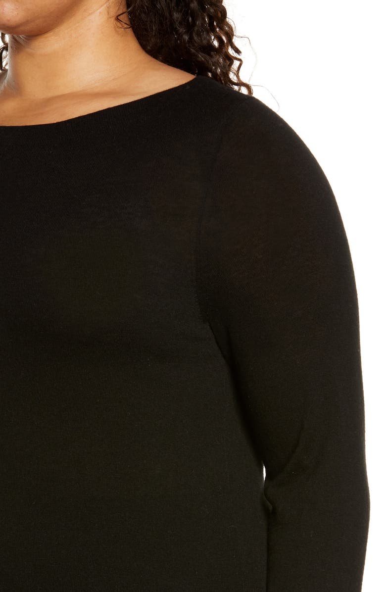 Vince Ballet Neck Wool & Cashmere Blend Sweater, Alternate, color,