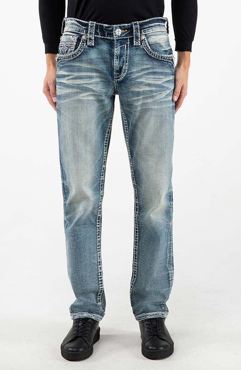 Rock Revival Alternative Straight Leg Stretch Jeans, Main, color, 