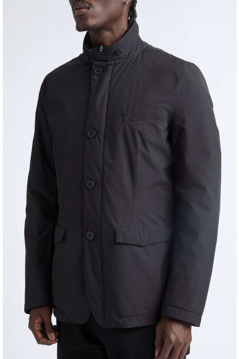 Waterproof Down & Feather Fill Sport Coat with Removable Liner, Alternate, color, 9300 BLACK