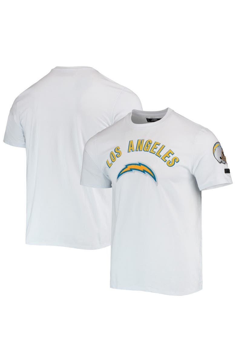PRO STANDARD Men's Pro Standard White Los Angeles Chargers Team Classic Bristle Slim-Fit T-Shirt, Alternate, color, White
