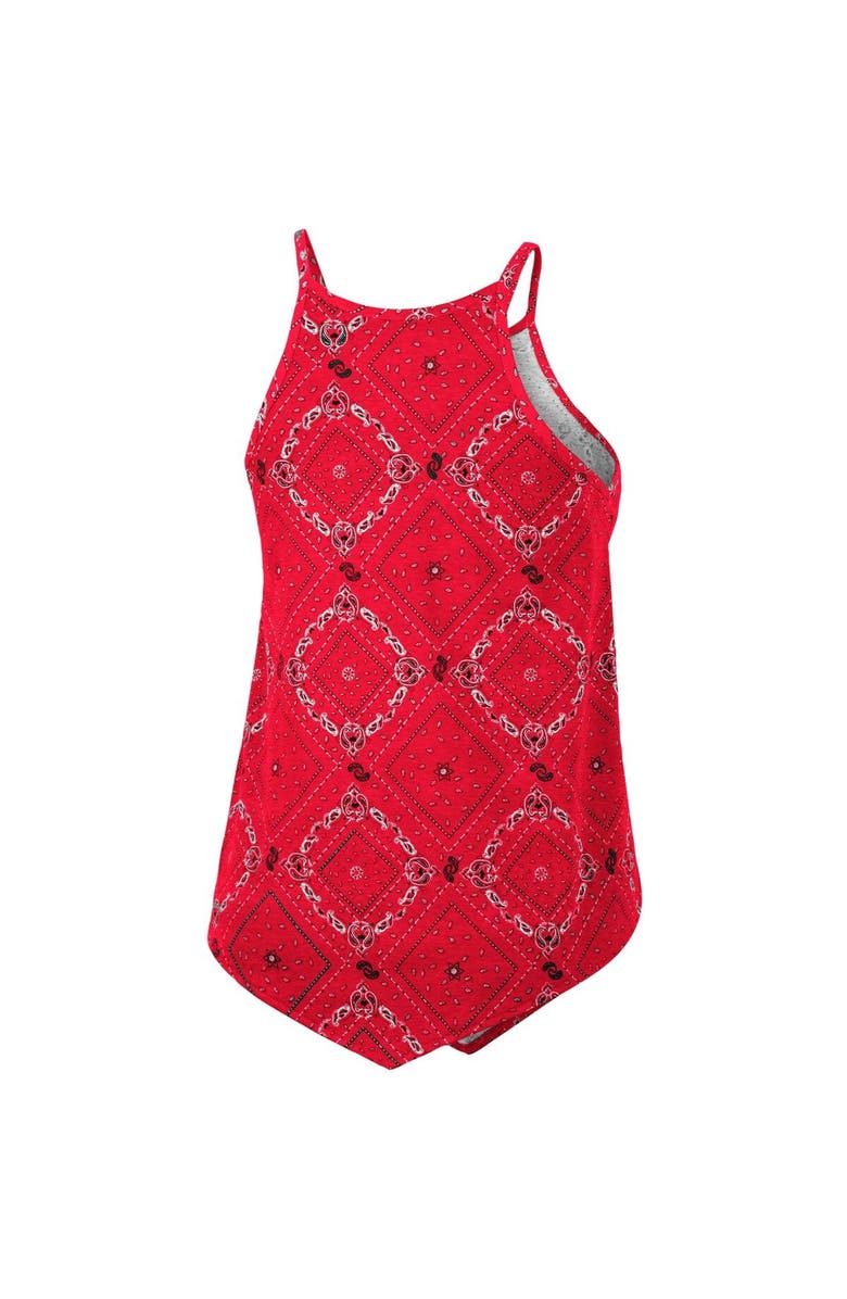 COLOSSEUM X WRANGLER Women's Colosseum x Wrangler Scarlet Nebraska Huskers Bandana Tank Top, Alternate, color, Scarlet