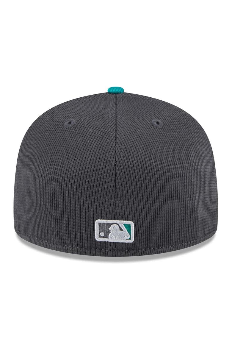 New Era Men's New Era  Gray/Aqua Seattle Mariners 2025 Batting Practice 59FIFTY Fitted Hat, Alternate, color, 