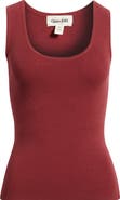 Open Edit Scoop Neck Sweater Tank