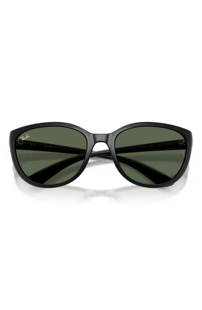 Ray-Ban 59mm Square Sunglasses, Alternate, color, Black