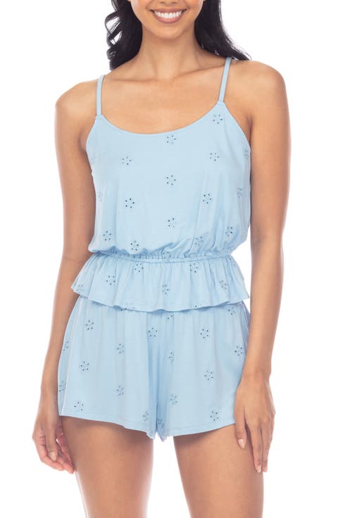 Clear Skies Crop Camisole & Shorts Pajamas