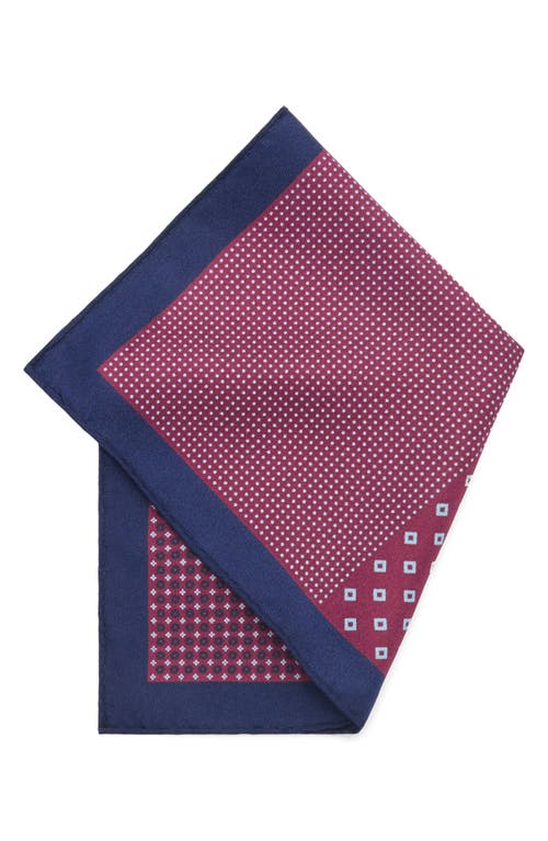 Mango Silk Pocket Square In Brown