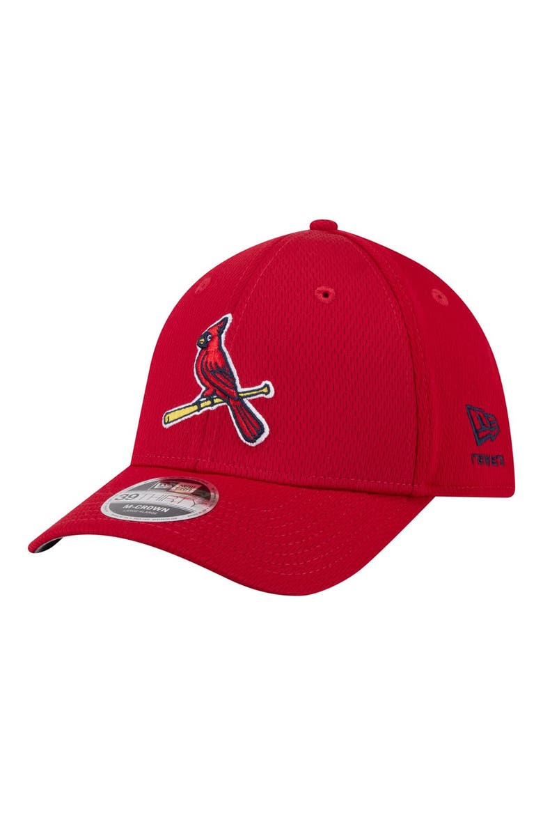 Men's New Era Red St. Louis Cardinals Dash 39THIRTY Flex Hat, Main, color, Red