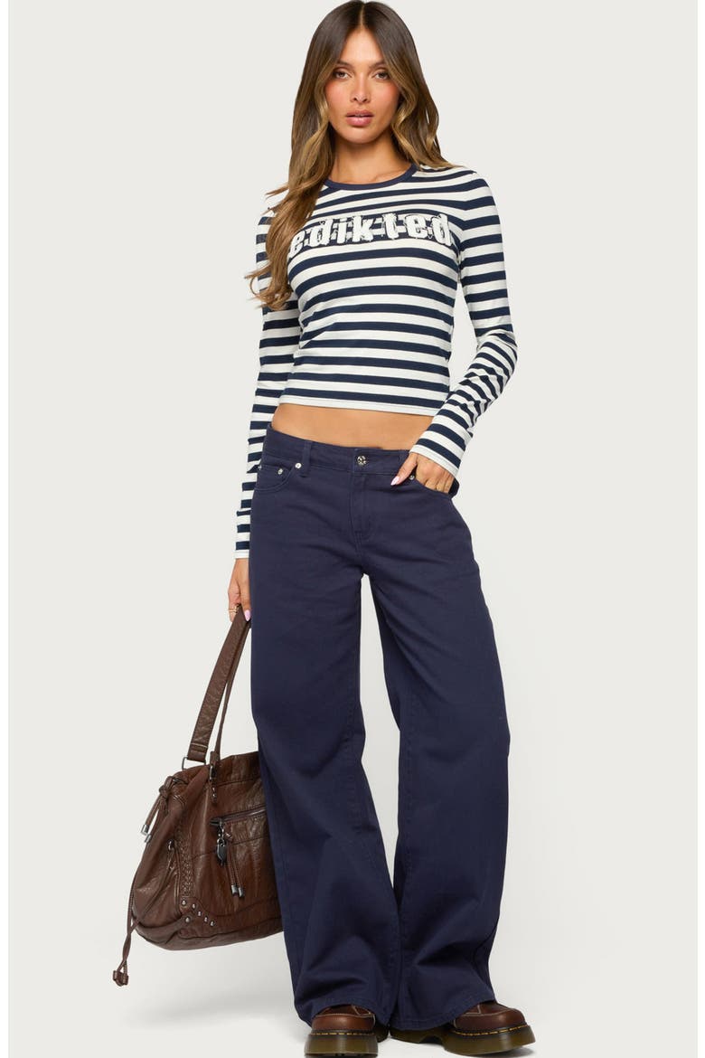 Daytime Low Rise Baggy Jeans, Alternate, color, DARK-BLUE