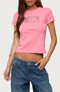 EDIKTED UK Rhinestone T-Shirt