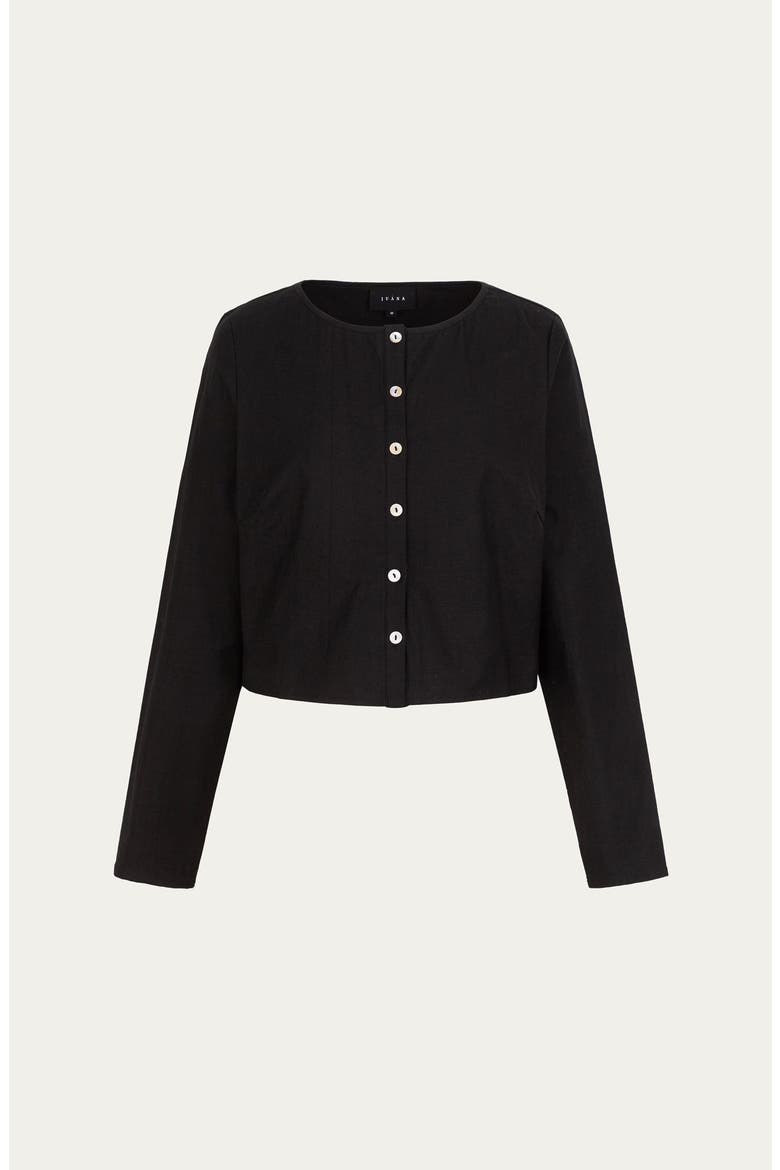Aella Long Sleeve Top, Alternate, color, black