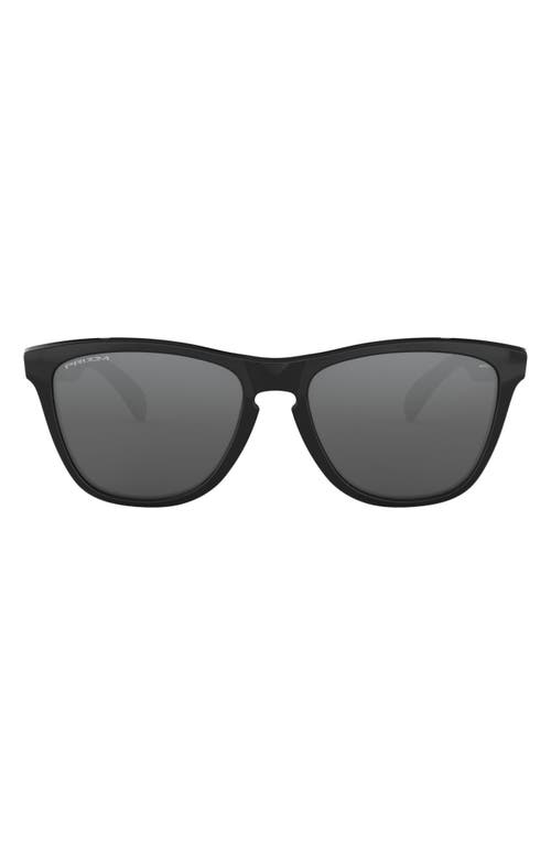 Oakley 55mm Polarized Rectangular Sunglasses In Black/black