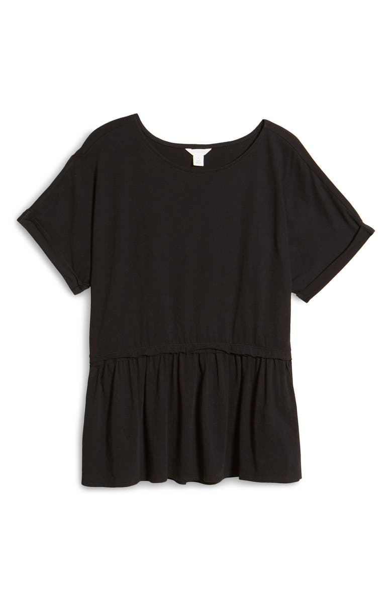 Caslon<sup>®</sup> Floaty Peplum Jersey Top, Alternate, color,