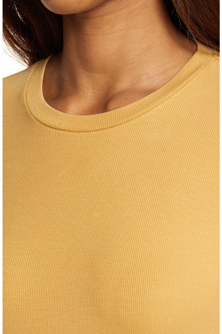 Women's Gray Boy Ribbed T-Shirt, Alternate, color, MOCHA CREAM