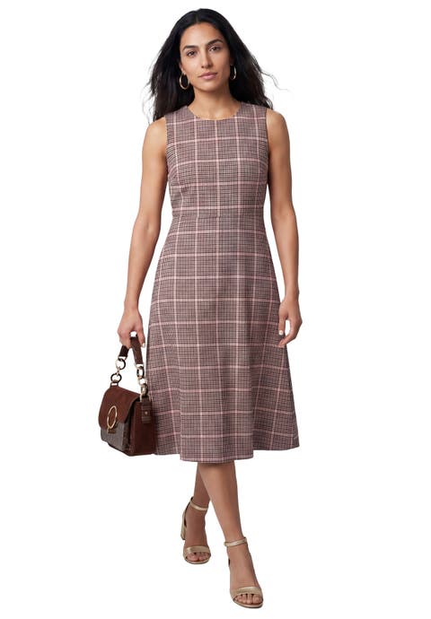 Bi-Stretch Fit and Flare Dress (Plus)