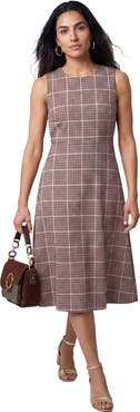 Jessica London Bi-Stretch Fit And Flare Dress