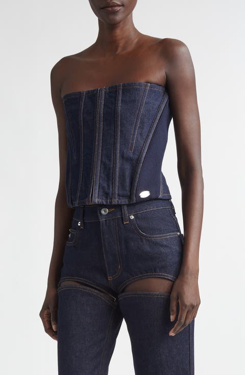 Denim Corset Top