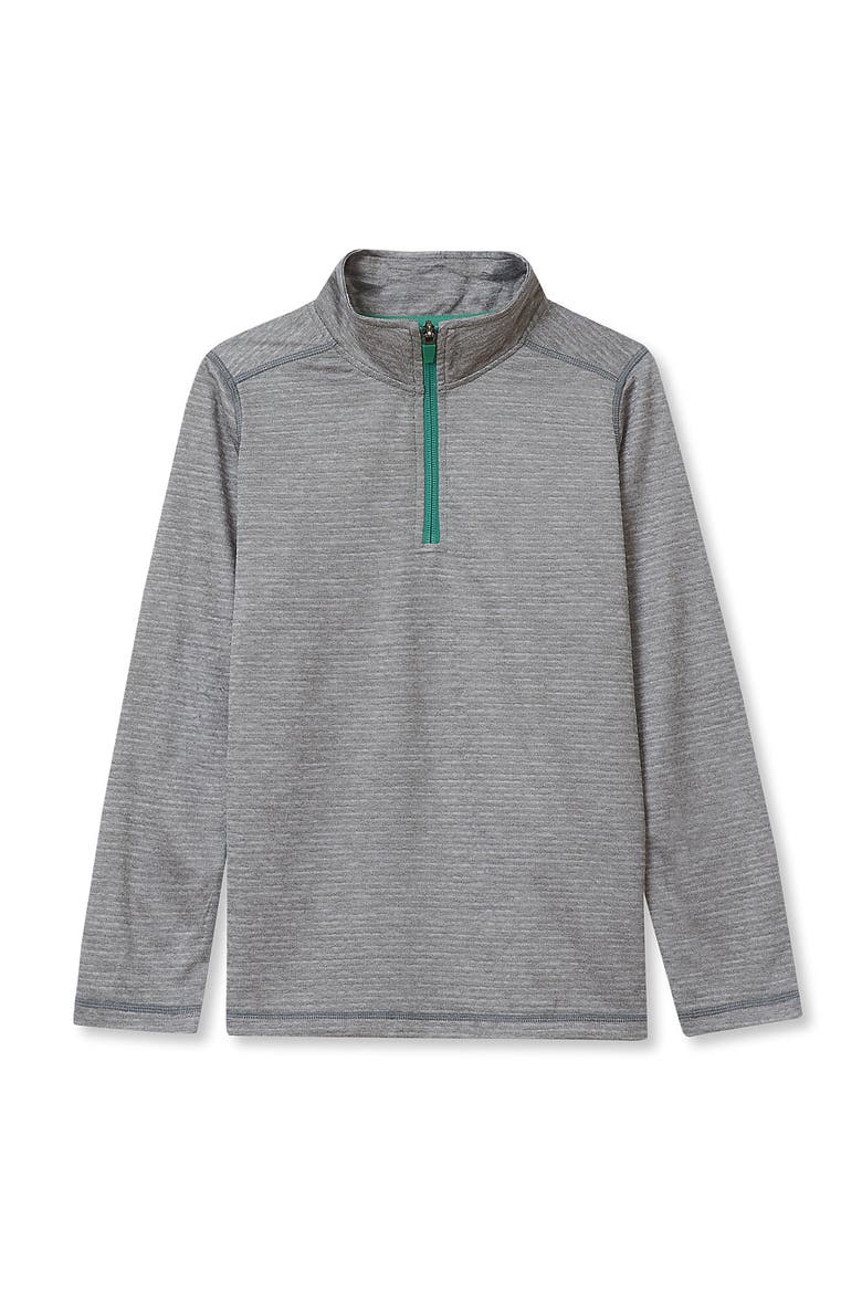 Boys Active Space Dye Quarter Zip Pullover, Main, color, Charcoal Gray
