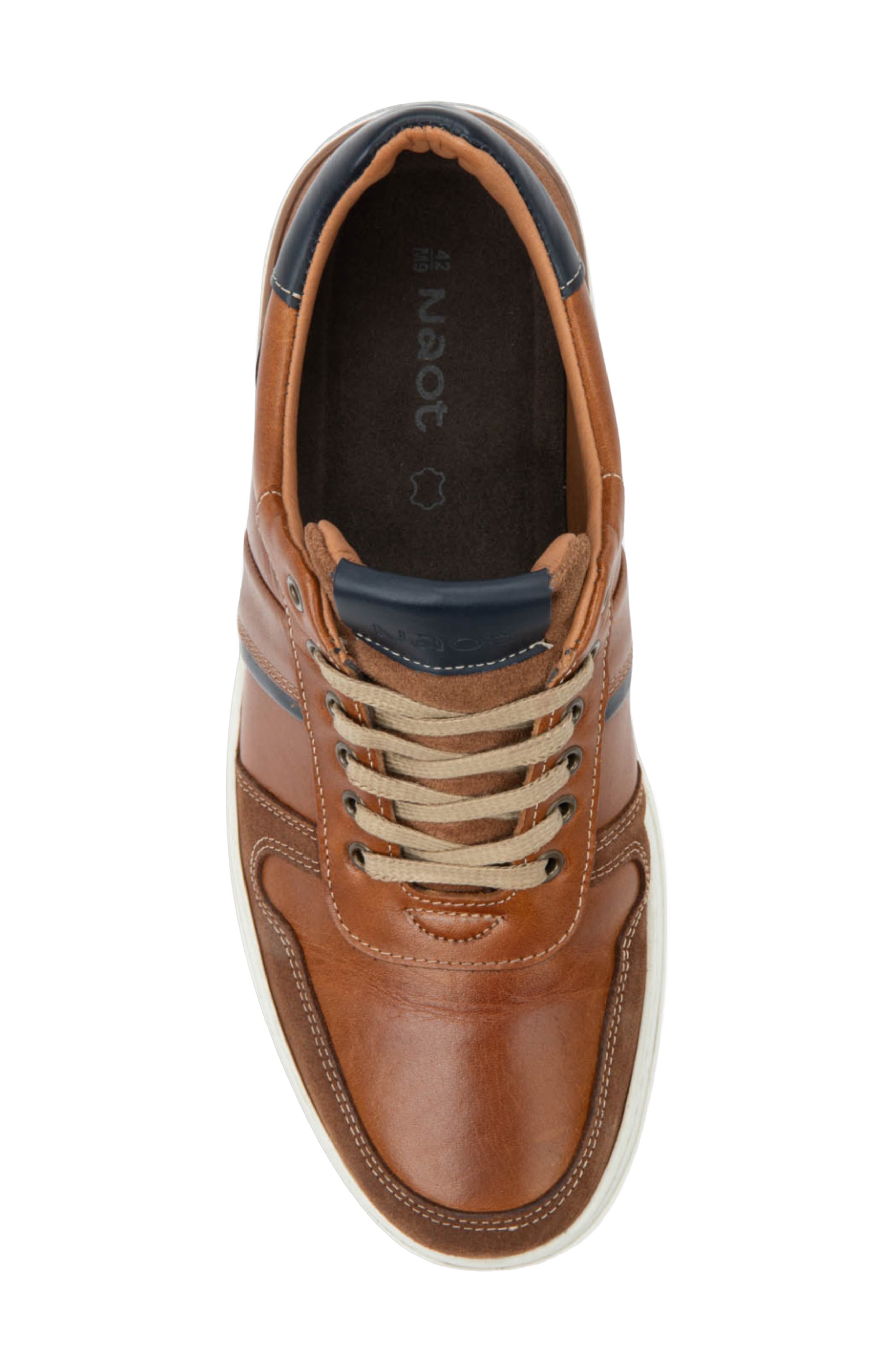 Swift Sneaker, Alternate, color, BROWN NAVY LEATHER COMBO