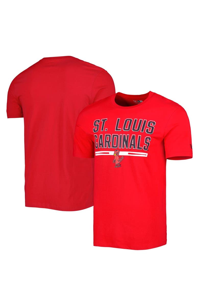 New Era Men's New Era Red St. Louis Cardinals Batting Practice T-Shirt, Main, color,
