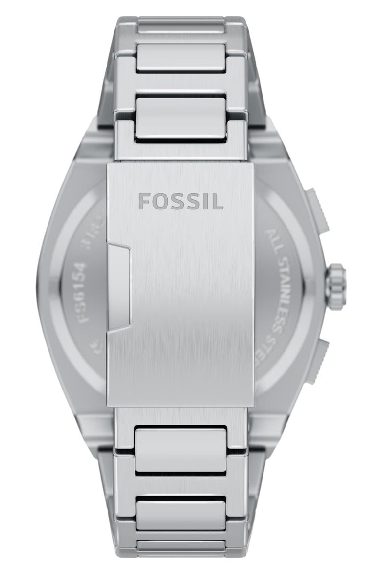 Everett Chronograph Bracelet Watch, 44mm, Alternate, color, SILVER