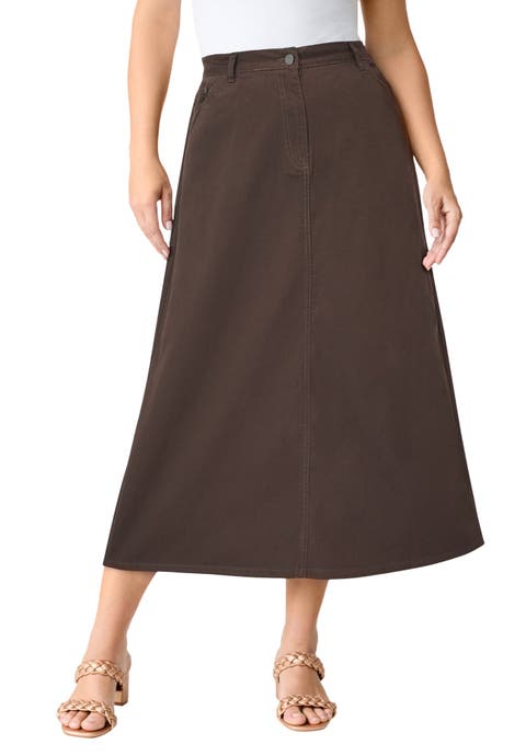 Plus Size Easy-Wear A-Line Skirt (Plus)