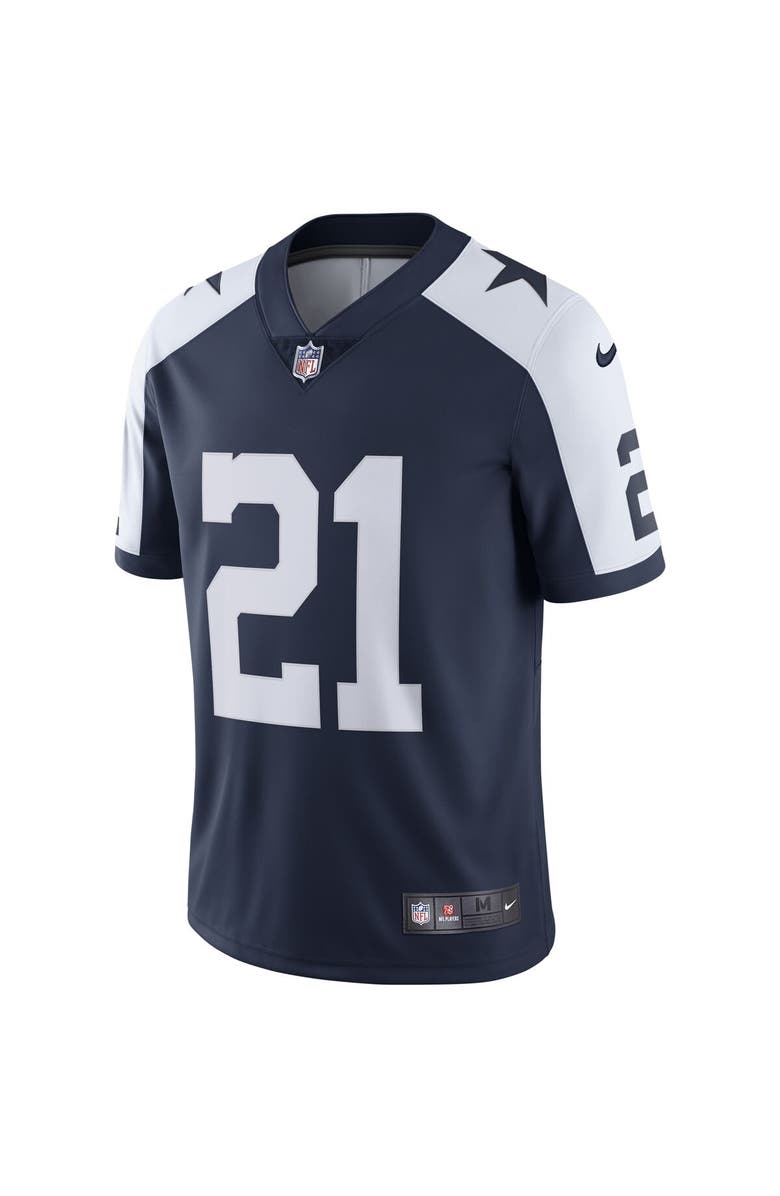 Nike Men's Nike Ezekiel Elliott Navy Dallas Cowboys Alternate Vapor Limited Jersey, Alternate, color, 