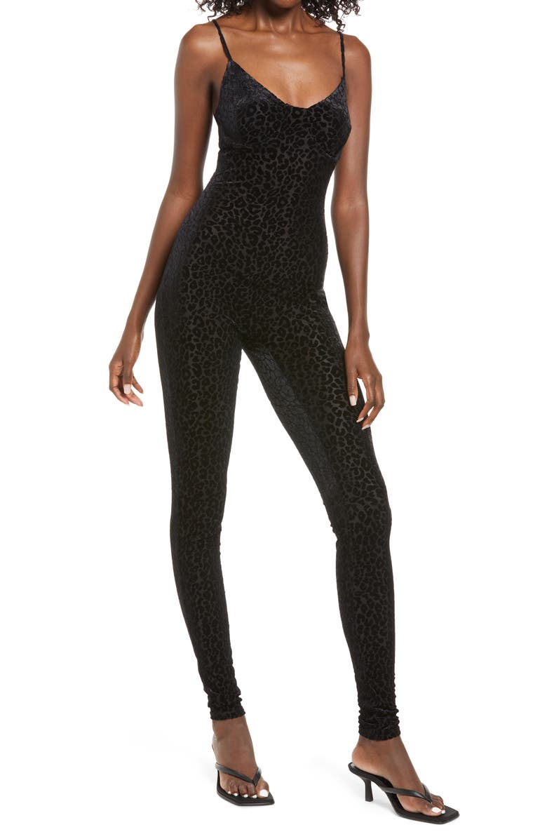 Naked Wardrobe Sleeveless Bustier Jumpsuit, Alternate, color, 