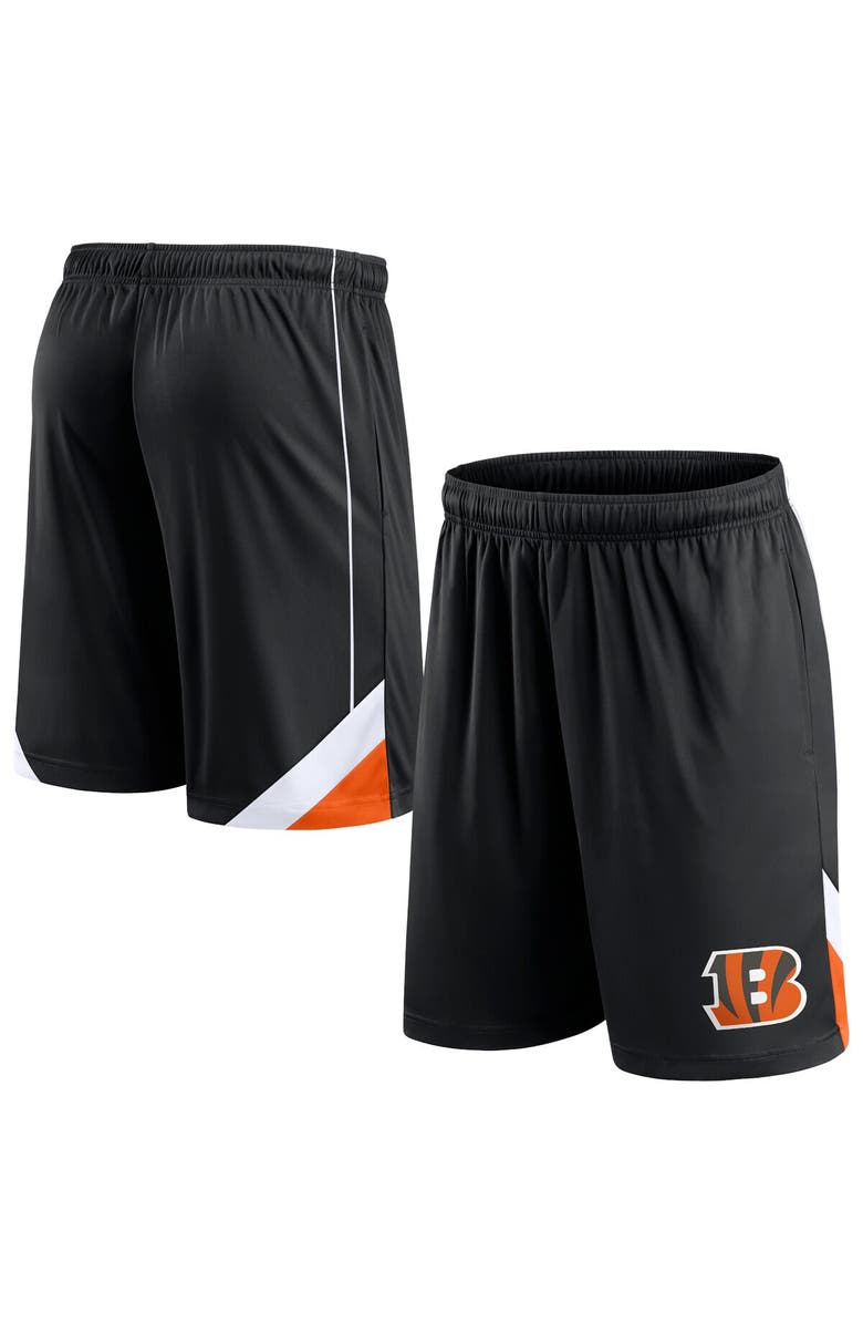 FANATICS Men's Fanatics Branded Black Cincinnati Bengals Interlock Shorts, Main, color, 