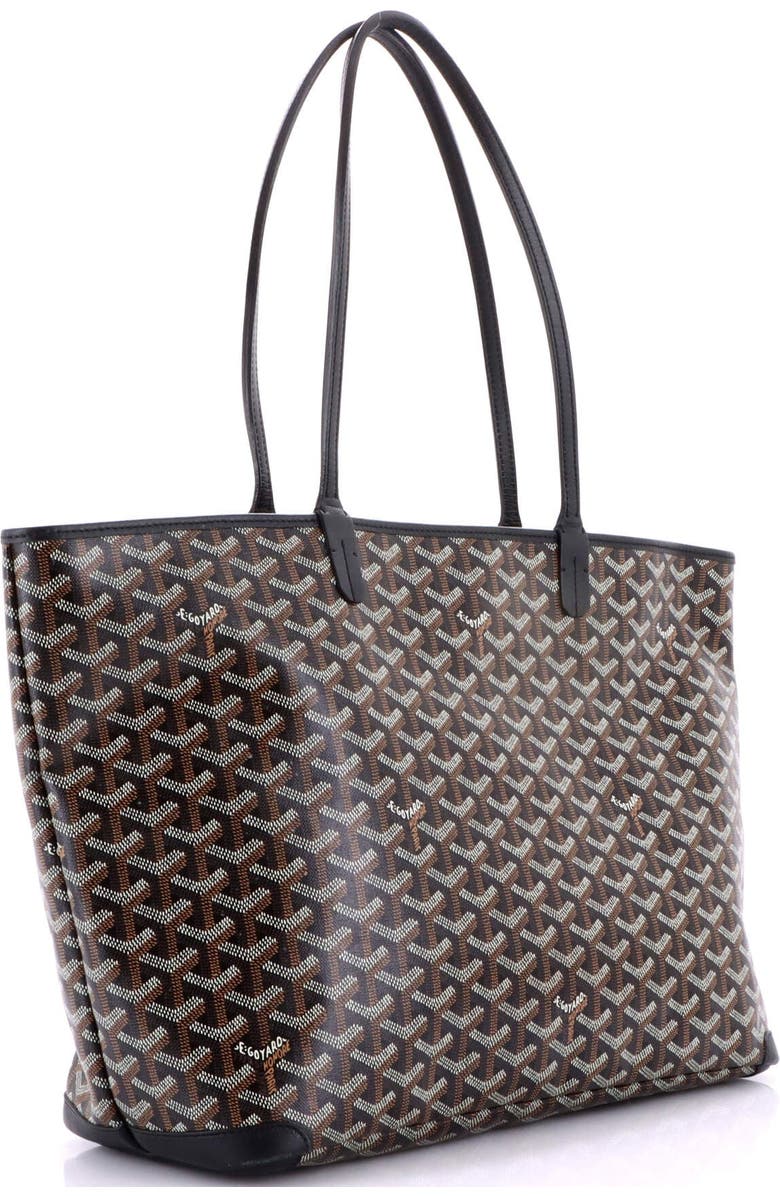 Pre-Owned Goyard Artois Tote Coated Canvas MM, Alternate, color, Black