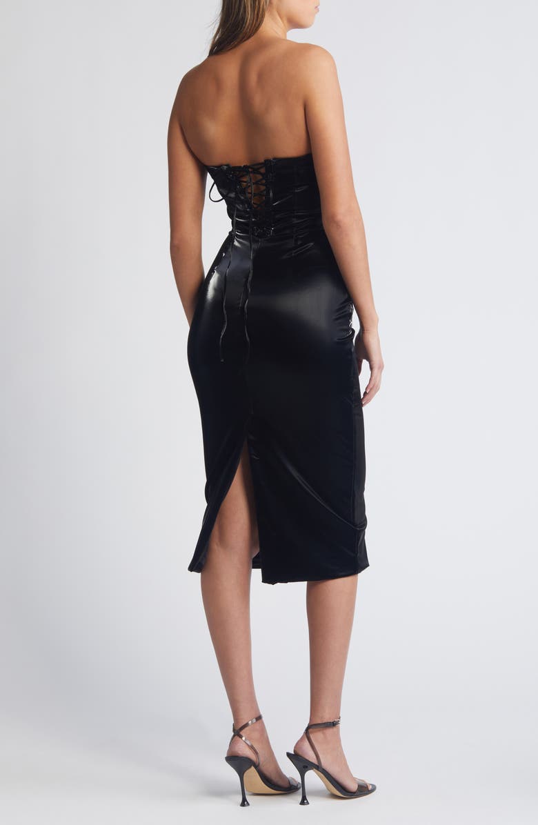 Mistress Rocks Strapless Midi Body-Con Dress, Alternate, color,