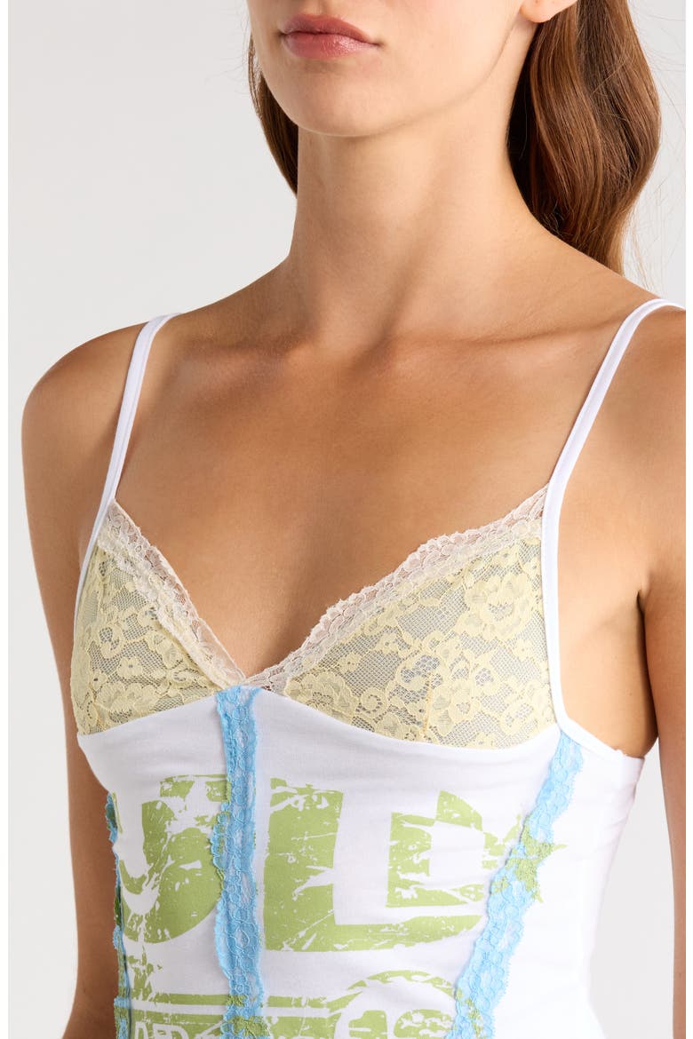 Jersey Camisole With Lace Cups, Alternate, color, MULTI
