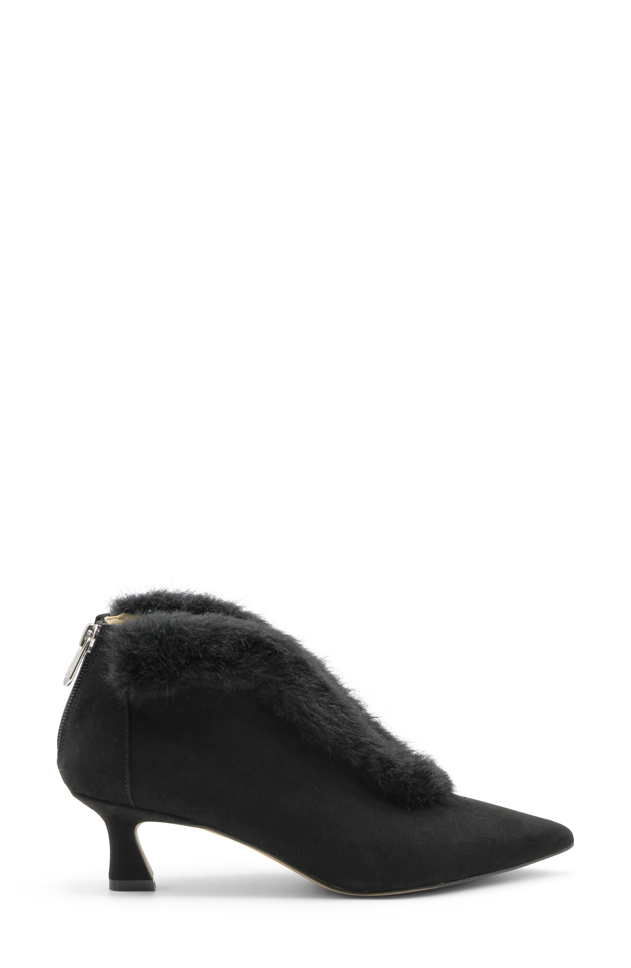 Sophia Faux Fur Bootie, Alternate, color, BLACK MS