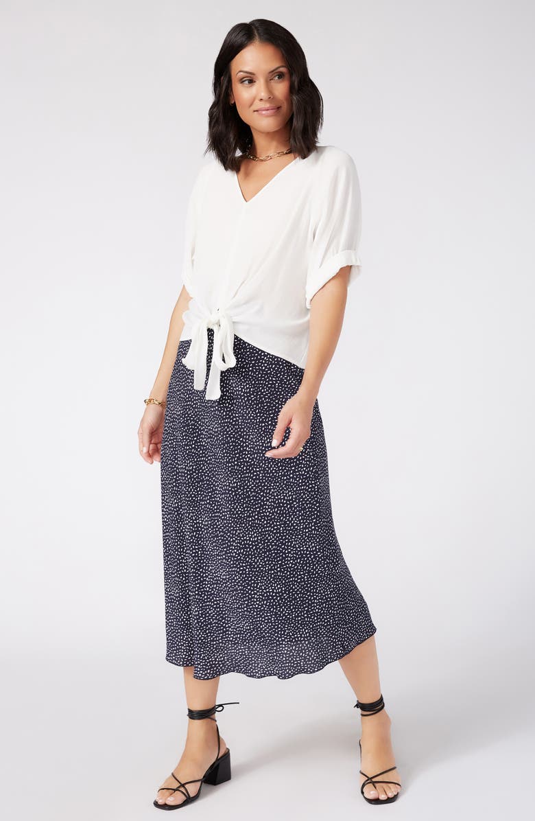 Karen Kane Bias Cut Midi Skirt, Alternate, color,