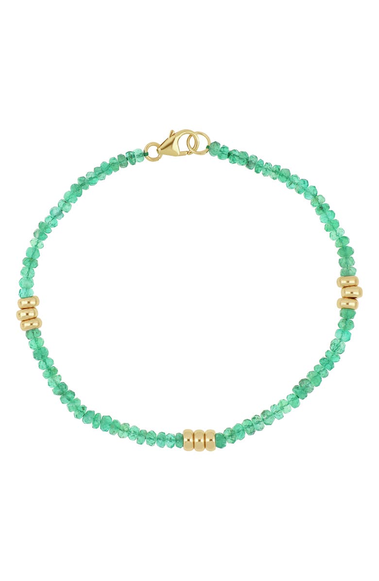 Bony Levy El Mar Emerald Beaded Bracelet, Main, color, 