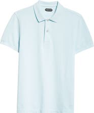 TOM FORD Short Sleeve Cotton Piqué Polo