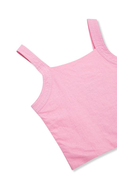 Habitual Kids Kids' Linen Blend Tank & Shorts Set In Light Pink
