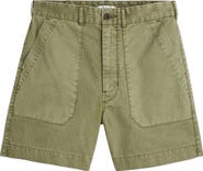 Madewell Herringbone Twill Fatigue Shorts